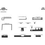Marscockpitdesign Lada Samara Konsol-Maun Kaplama 1986-1999 13 Parça - Renkli - GRİ KARBON