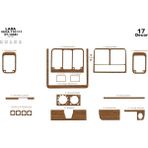 Marscockpitdesign Lada Vega 110 111 Konsol-Maun Kaplama 1998 17 Parça - Renkli - AÇIK MEŞE