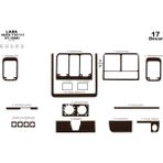 Marscockpitdesign Lada Vega 110 111 Konsol-Maun Kaplama 1998 17 Parça - Renkli - KOYU MEŞE