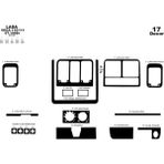 Marscockpitdesign Lada Vega 110/111 Ön Torpido Kaplama Parlak Siyah 17 Parça 1998-›