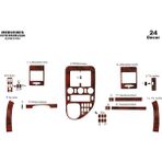 Marscockpitdesign Mercedes Vito Panelvan Konsol-Maun Kaplama 1999-2004 24 Parça - Renkli