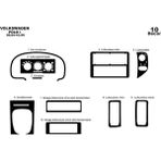 Marscockpitdesign Volkswagen Polo Ön Torpido Kaplama Parlak Siyah 10 Parça 1994-1999