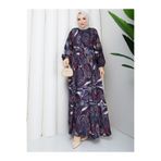 MARSE Vintage Desen Düğmeli Elbise