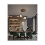 Marsel Lighting KÜRE 3LÜ GOLD AVİZE 3 RENK LED SECENEKLİ AVİZE