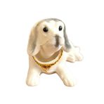 Marsel oyuncak KAFA SALLAYAN KÖPEK ARABA SÜSÜ BEYAZ RENK 14 CM