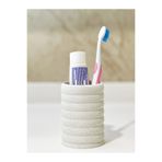 MarselDizayn Modern Banyo Düzenleyici - Diş Fırçalık - Mermer Beyazı - 10cm