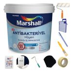 Marshall Antibakteriyel Hijyen Silinebilir Akşam Sefası 2.5 lt İç Cephe Boyası + Boya Seti