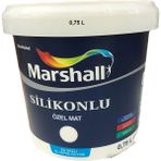 Marshall Beyaz 0.75 lt Silikonlu Özel Mat İç Cephe Duvar Boyası