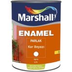 Marshall Enamel 0,75 lt Kar Beyazı Parlak Sentetik Boya