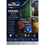 Marshall Enamel Parlak Boya (Sentetik-Yağlı) - 2,5 LT - Nefti Yeşili