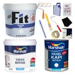 Marshall Fit Mentol Buğusu 2.5 lt Plastik Su Bazlı İç Cephe Duvar Boyası