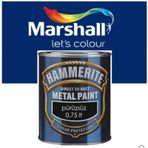 Marshall Hammerite 0.75 lt Düz Gri Pas Üstü Metal Boyası