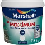 Marshall Maximum Mat Silikonlu Çakmak Taşı 7,5 lt İç Cephe Boyası