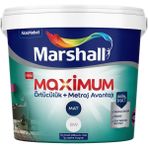 Marshall Maximum Mat Silikonlu Silinebilir Iç Cephe Boyası 7,5 Lt - RÜZGAR GÜLÜ