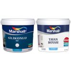 Marshall Mentol 7.5 lt Silikonlu Mat Su Bazlı İç Cephe Boyası
