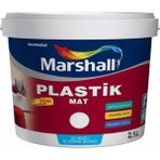 Marshall Plastik Mat İç Cephe Boyası Beyaz Lale 2,5 Lt (3,5 KG)