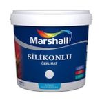 Marshall Silikonlu Beyaz İç Cephe Boyası 15 Lt Özel Mat Yüksek Renk Dayanımı ve Kolay Uygulama