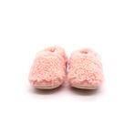 Marshmallow Pudra Pembe Peluş Pamuklu Kaydırmaz Bebek Patik