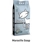 Marsilya Sabunlu Tozsuz Topaklanan Sodyum Bentonit Gri Kedi Kumu 10Kgx2adet