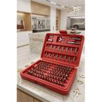 Marsilyan 100 Parça Profesyonel Cr-V Bits Uç Tornavida Seti 723005 - Çok Renkli