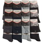 Marsilyan 12 Adet Erkek Soket Çorap Siyah Gri Lacivert Füme - 40 - 44 - 00-Beyaz