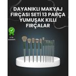 Marsilyan 13'lü Fiber Kıllı Yumuşak Makyaj Fırçası Seti Taşınabilir ve Ergonomik Tasarım Ieg