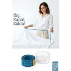 Marsilyan 150 cm Plastik Kutulu Mezura – Esnek, Dayanıklı, Dikiş ve Ölçüm Için Pratik Şerit Metre 722323 - Renkli