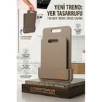 Marsilyan 2 Li Kesim Panosu Stantlı Yapışkanlı Kesim Tahtası Latte Mikko Design 720998 - Renkli