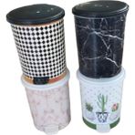 Marsilyan 2 No 8 Lt Basmalı Çöp Kovası ROYALEKS-MRD152 - Renkli - standart