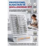 Marsilyan 20 Parça Elmas Gravür Ucu Seti Cam Oyma Mermer Şekillendirme Freze Uçları 6mm Şaft 723163 - Renkli - standart