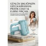 Marsilyan 2'li Mini Leke ve Toz Fırçası Seti - Elbise, Ayakkabı, Yaka Için Pratik Çanta Boy Fırça 723098 - Renkli - standart
