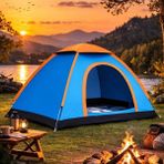 Marsilyan 3 Kişilik Yarı Otomatik Kurulum Kamp Çadırı – Suya Dayanıklı, Taşıma Çantalı Outdoor Aile Çadırı, Piknik, Plaj ve Doğa 200X150X110 cm (4887) - Renkli