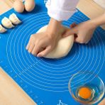 Marsilyan 30*40 cm Hamur Matı Silikon Ölçekli Kullanımı Kolay Hamur Açma Matı - Renkli