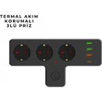 Marsilyan- 3397 Akım Korumalı Priz - Renkli - standart