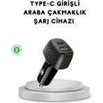 Marsilyan 38W Araç Şarj Cihazı Type-C Pd USB Hızlı Şarj Çift Port - MCT6951-4096 - Renkli