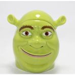 Marsilyan 3D Shrek Tasarımı Kapaklı Kupa Bardak ALK4534 - Renkli