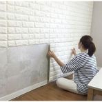 Marsilyan 3D Tuğla Desenli Kendinden Yapışkanlı Duvar Paneli 58X38 cm - Renkli