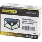 Marsilyan 4 Açılı Solar - Hareket Sensörlü Aplik Duvar Lambası Dış Mekan 9.5 x 13.5cm (K95)