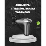Marsilyan- 4 Başlıklı Şarjlı Masaj Tabancası Bel Sırt Boyun Bacak Kas Rahatlatıcı - Renkli - standart