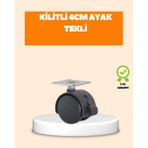 Marsilyan 4 cm Kilit Mekanizmalı Mobilya Ayağı Tekli Ieg - 1