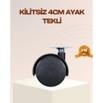 Marsilyan 4 cm Kilitsiz Mobilya Ayağı Tekli Kolay Dönen Masa ve Sehpa Ayağı Ieg - 1