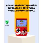 Marsilyan 400 Oyunlu Taşınabilir Retro El Konsolu - 1. Kol Oyun Konsolu - Renkli