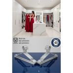 Marsilyan 48'li Lüks Çelik Elbise Askısı - İz Yapmayan İnce Tasarım Metal Kıyafet Düzenleyici (40cm)