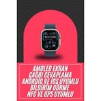 Marsilyan 49MM Akıllı Saat Amoled Ekranlı Kadın Erkek Kol Saati Plastik Kordon - 1 - Renkli