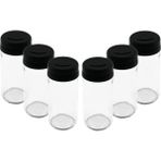 Marsilyan 6 Pcs Cam - 225ML Baharatlık - Tuzluk Plastik Kapak (K95) - Renkli - standart