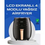 Marsilyan 6l Yağsız Fritöz 2400W Dokunmatik Ekran Otomatik Kapanma Airfryer