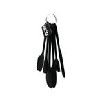 Marsilyan 6PCS SİLİKON - SİYAH MUTFAK SETİ 2 KAŞIK - 3 SPATULA - YUMURTA FIRÇA METAL ASMA HALKALI (488