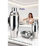 Marsilyan 750 ml Inox Shaker - Kokteyl Karıştırma Kabı Süzgeçli Bar Shaker Paslanmaz Çelik - Renkli