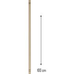 Marsilyan Ahşap 100 cm Hamur Açma Şekillendirme Oklavası -56041 - Renkli