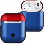 Marsilyan Airpods 2 (2.nesil) 3in1 Kılıf - Lacivert-Kırmızı